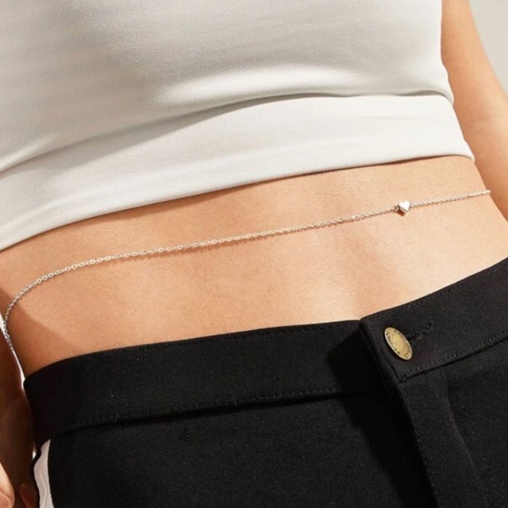 Silver Heart Waist Chain